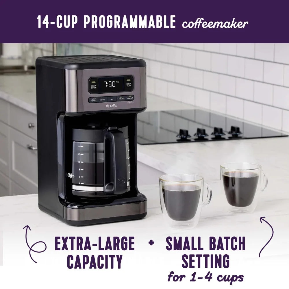 14-Cup Programmable Stainless Steel Coffee Maker