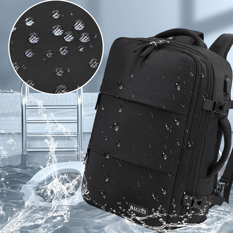 Airplane Travel Backpack For Wamen And Man Large Capacity Backpack Luggage Bags Waterproof Multifunctional Expandable Backpacks