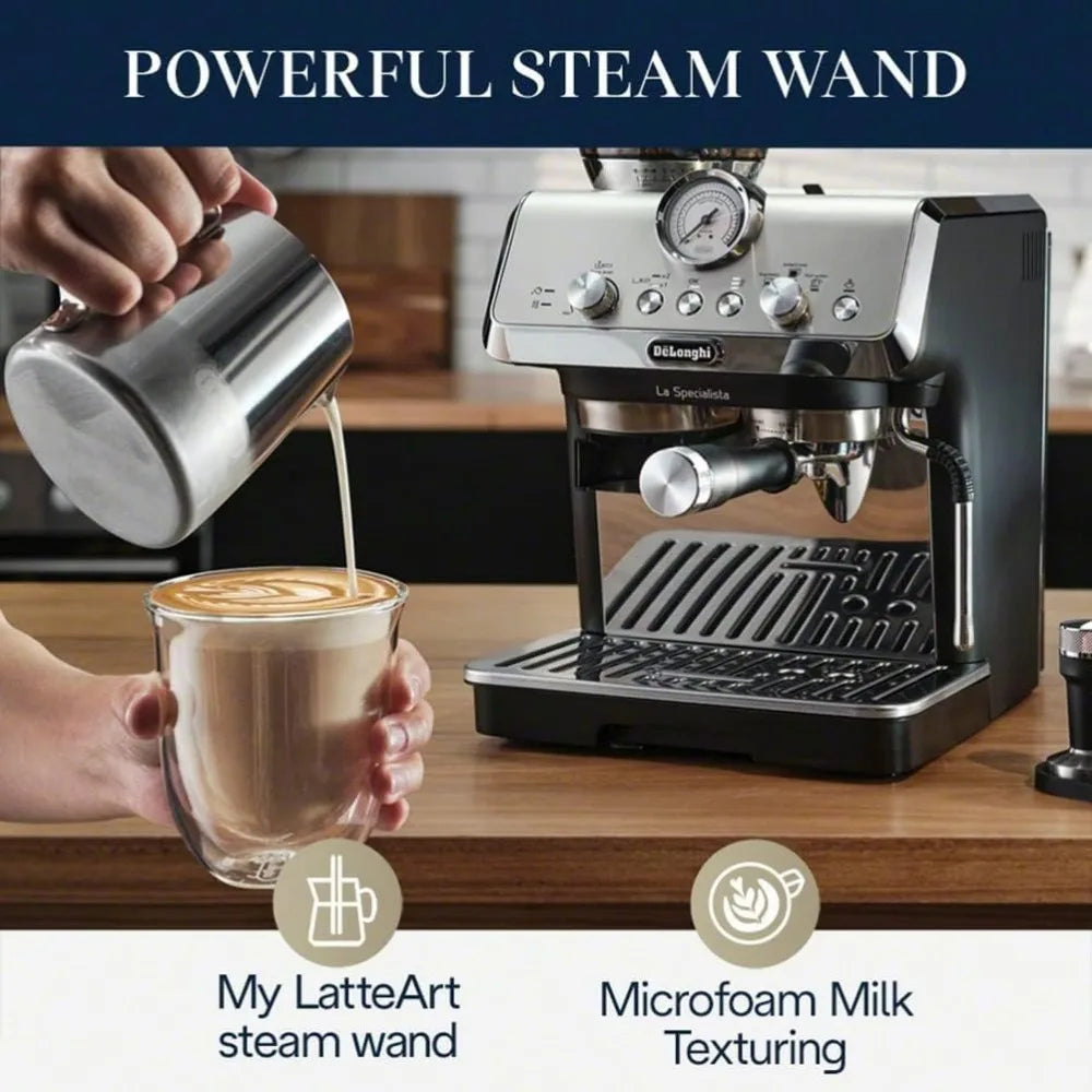 Specialista Espresso Machine with Grinder, Milk Frother, 1450W, Barista Kit - Bean to Cup Coffee & Cappuccino Maker