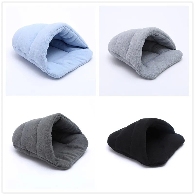 Slipper Kennel Cat Nest Small Dog Bed Cat Bed Warm Pet Sleeping Bag For Teddy Hamster Kitten Portable Pet Bed Rabbit Nest