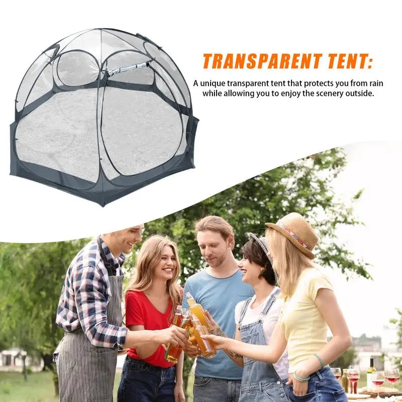 Outdoor transparent Tent Waterproof Dustproof Bubble Tent Breathable Tent For Camping Glamping Parties Foldable Bubble House