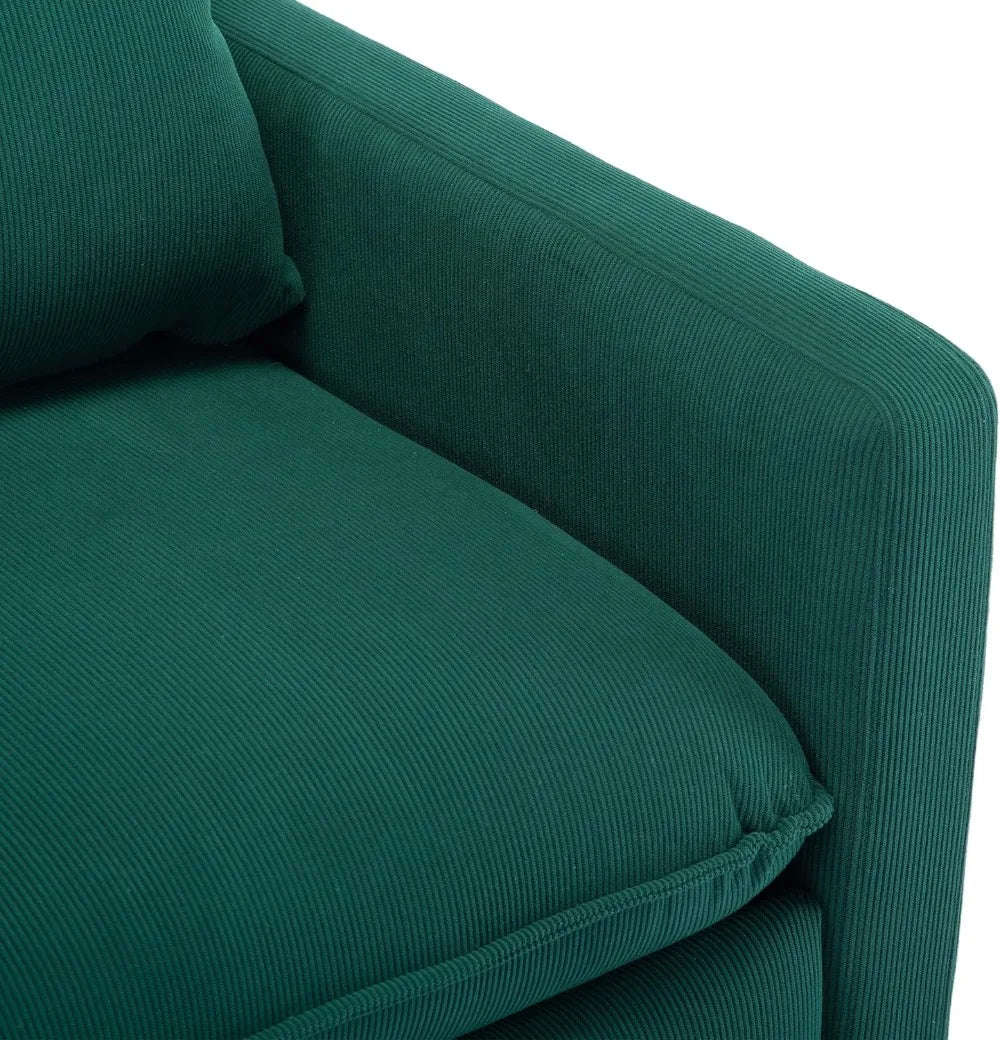 HomSof Swivel Barrel Chair, 360 Degree Modern Lounge Chair, Emerald Velvet Accent Armchair for Living Room