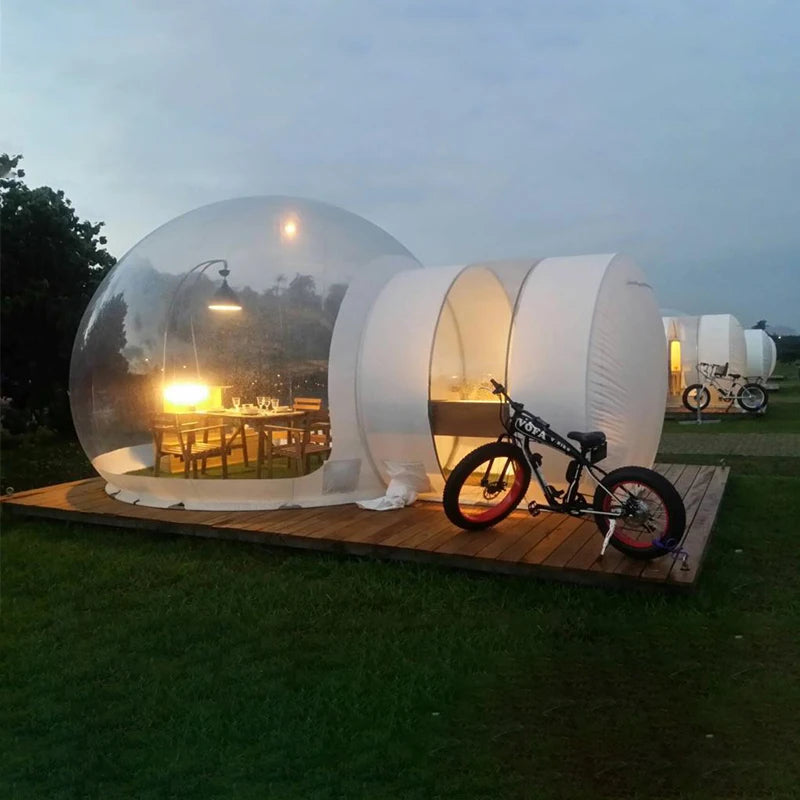 Outdoor Resort Hotel Air Bubble Transparent Star Room Balloon Party Ideas Commercial Transparent Dome Inflatable Bubble House