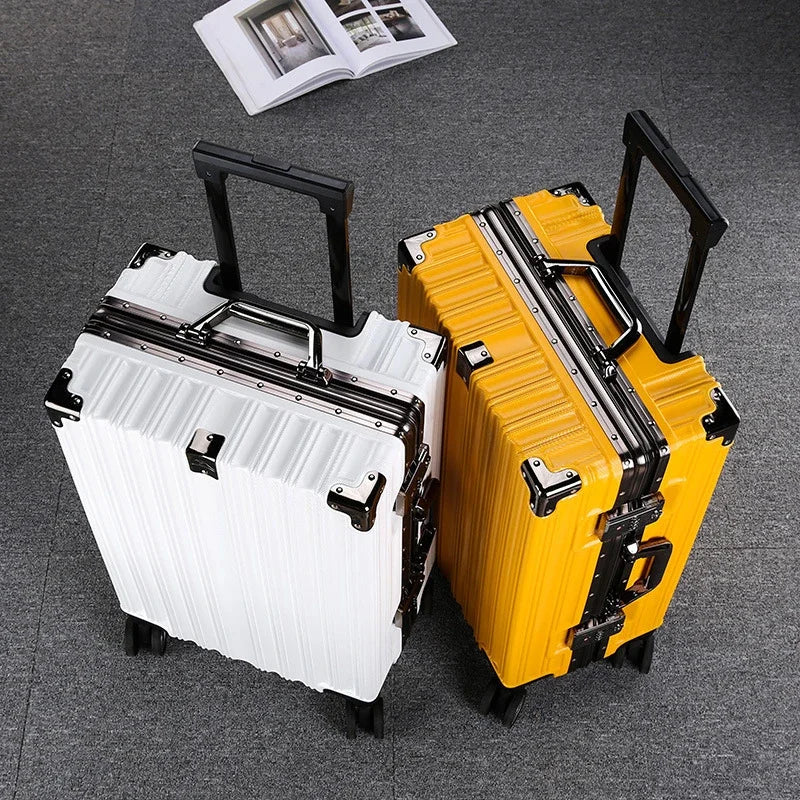 Multifunction Super Large Capacity Cute Trolley Case Wide Fat Suitcase Mute Universal Wheel Luggage Student Trunk Package Bags