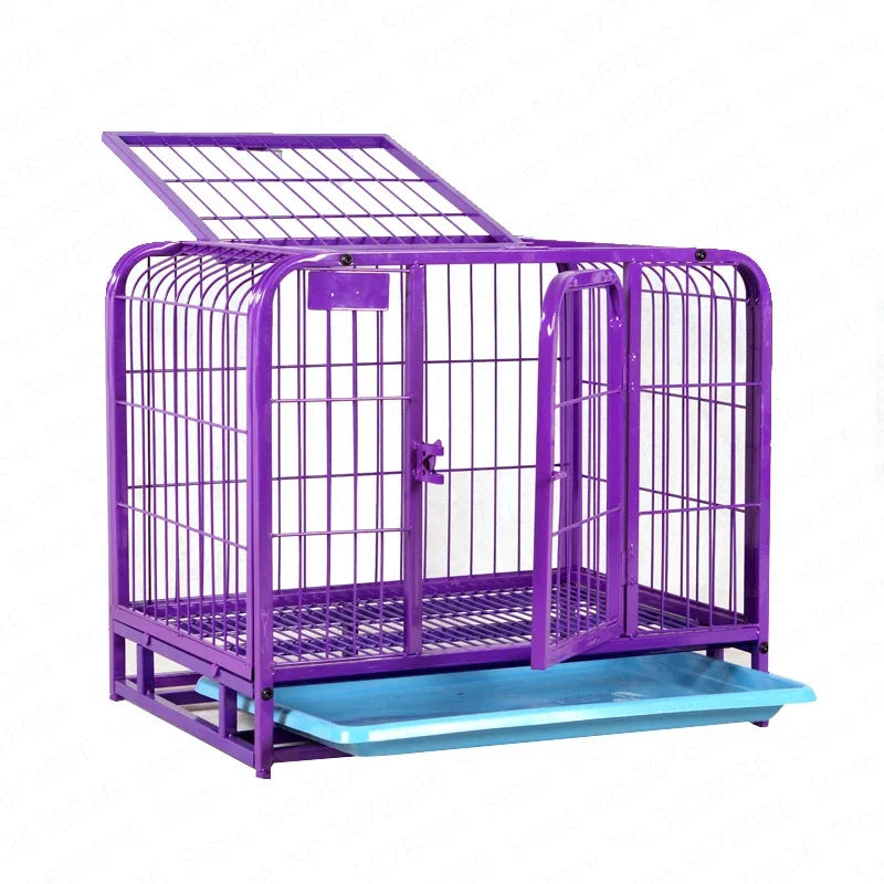 Cage Small Medium Pet Cage Square Tube Cage Dog Teddy Golden Maosamo Dog   Pet Supplies Dog Kennels Foldable  House