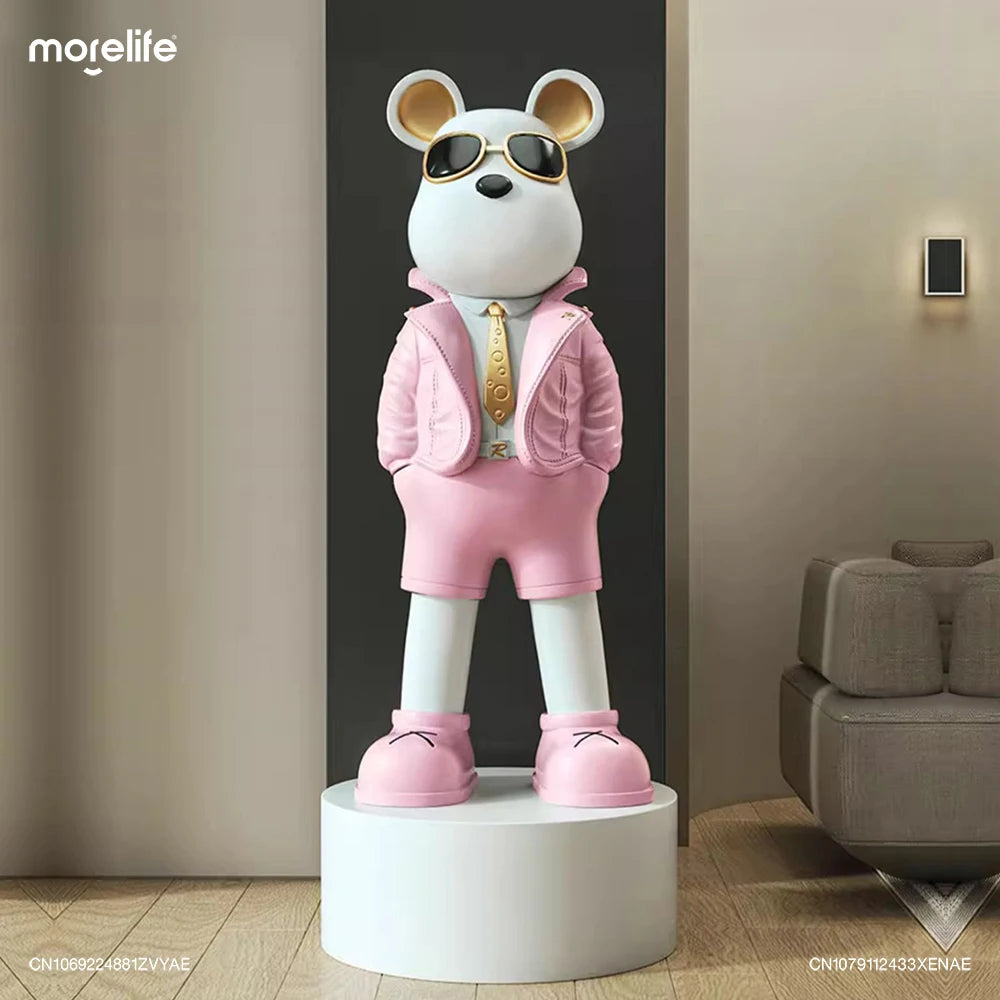 Celebrity Violent Bear Brick Statues Sculptures Ornaments High-end Furniture TV Cabinet Living Room Tray Pocket BearBrick Decor