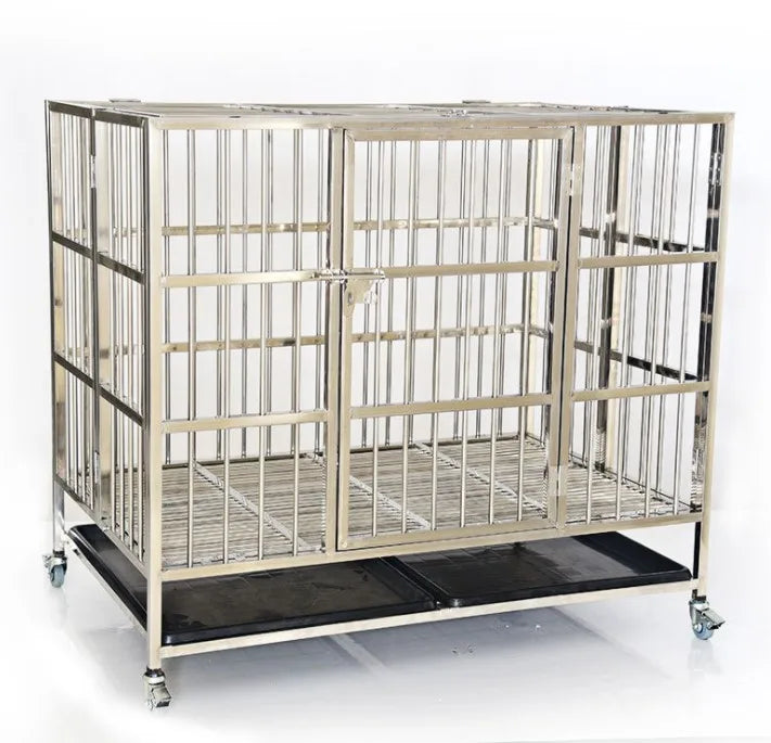 Stainless Steel Foldable Dog Cages Dog Kennels Cat Kennels Stainless steel Pet Kennels