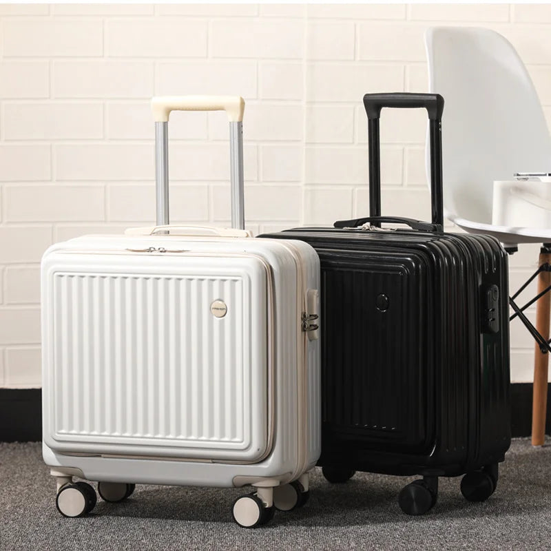 18 Inch Trolley Case Travel Suitcase Boarding Case Mini Password Box Suitcase Portable Universal Wheel Rolling Luggage Bag