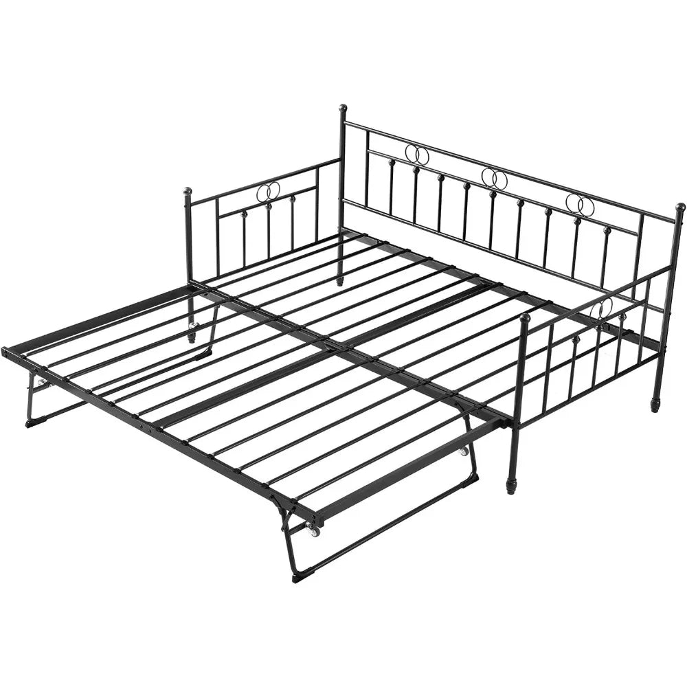 Twin Day Bed with Trundle Bed Twin Pop Up, Trundle Bed, Twin Daybed with Pop Up Trundle Bed