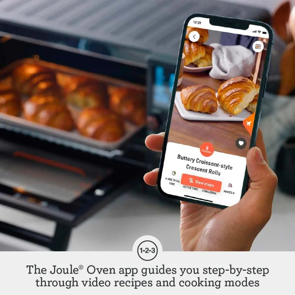 Breville the Joule Oven Air Fryer Pro, BOV950BST, Black Stainless Steel