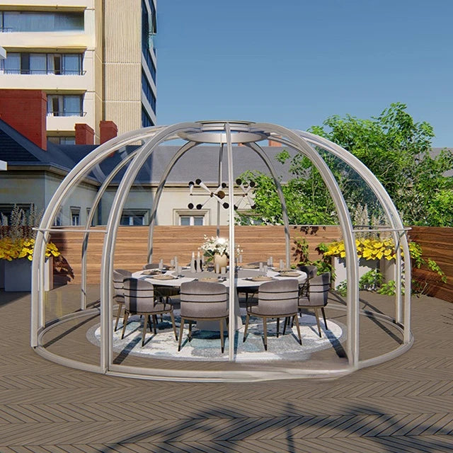 Hot Selling Wind Resistance Pc Polycarbonate Planetarium Dome /Tent Modular Domes Tent Home For Resorts/ Camping Geodesic Dome