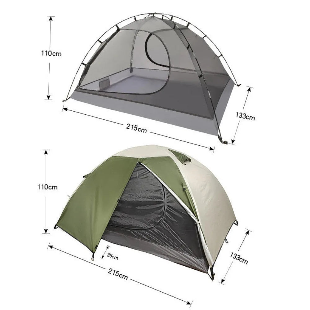 Tents Outdoor Camping Waterproof Glamping New Design 2 Person Tent Nature Hike Tent Camp Family Picnic Backpacking Mobile