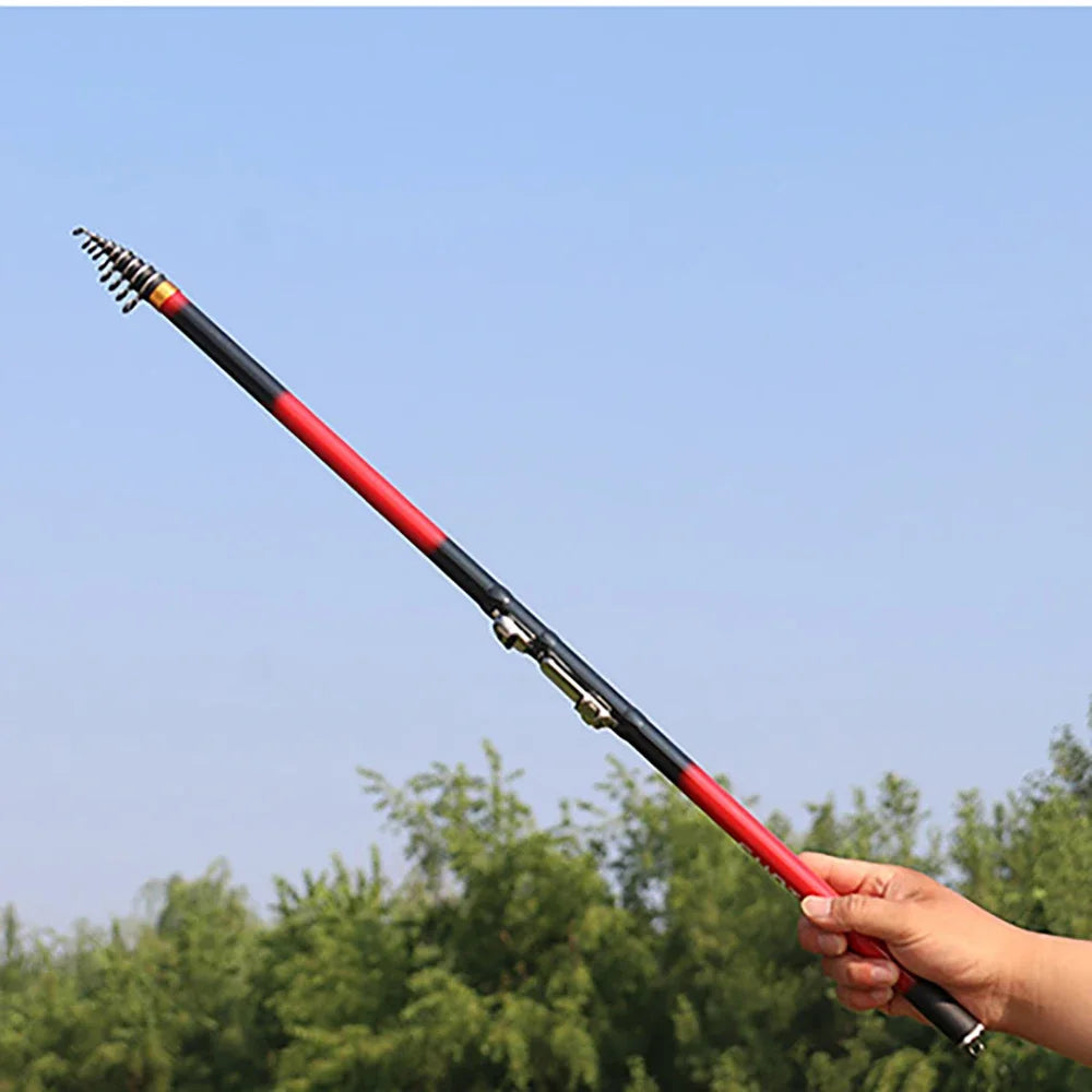 Telescopic Rock Fishing Rod Portable Travel Carp Spinning Travel Casting Pole 6.3M 5.4M 4.5M 3.6M 2.7M