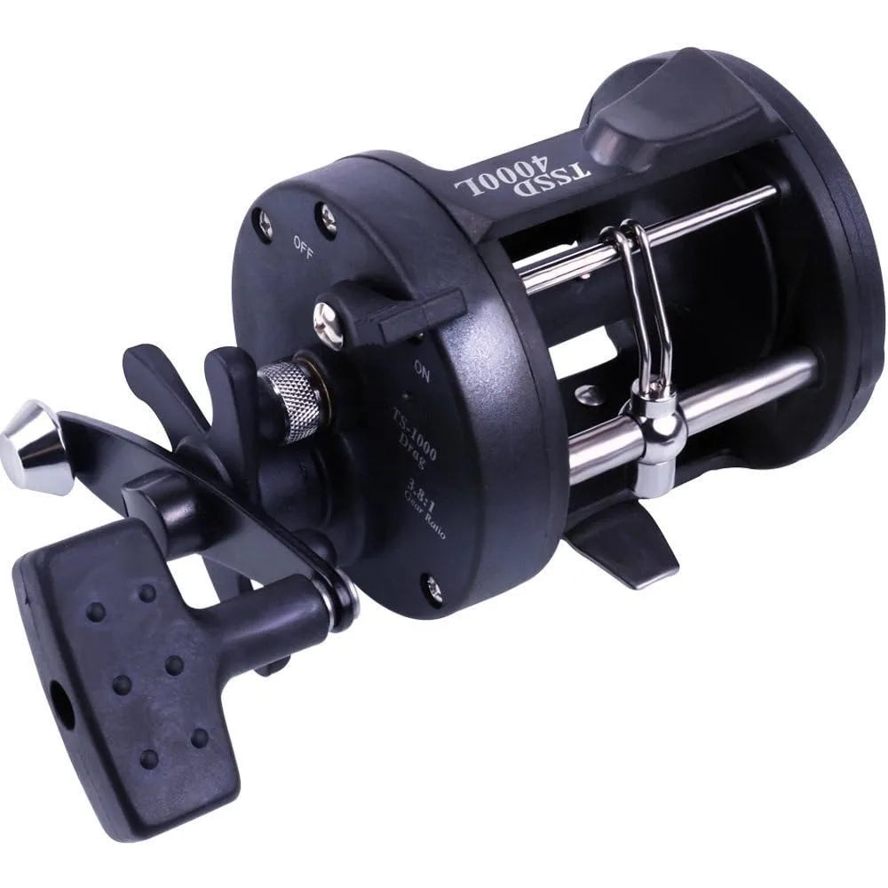 Round Baitcasting Fishing Reel for Catfish, Salmon/Steelhead, Striper Bass, Pike,Inshore Surf Fishing Reels, Conventional Reel