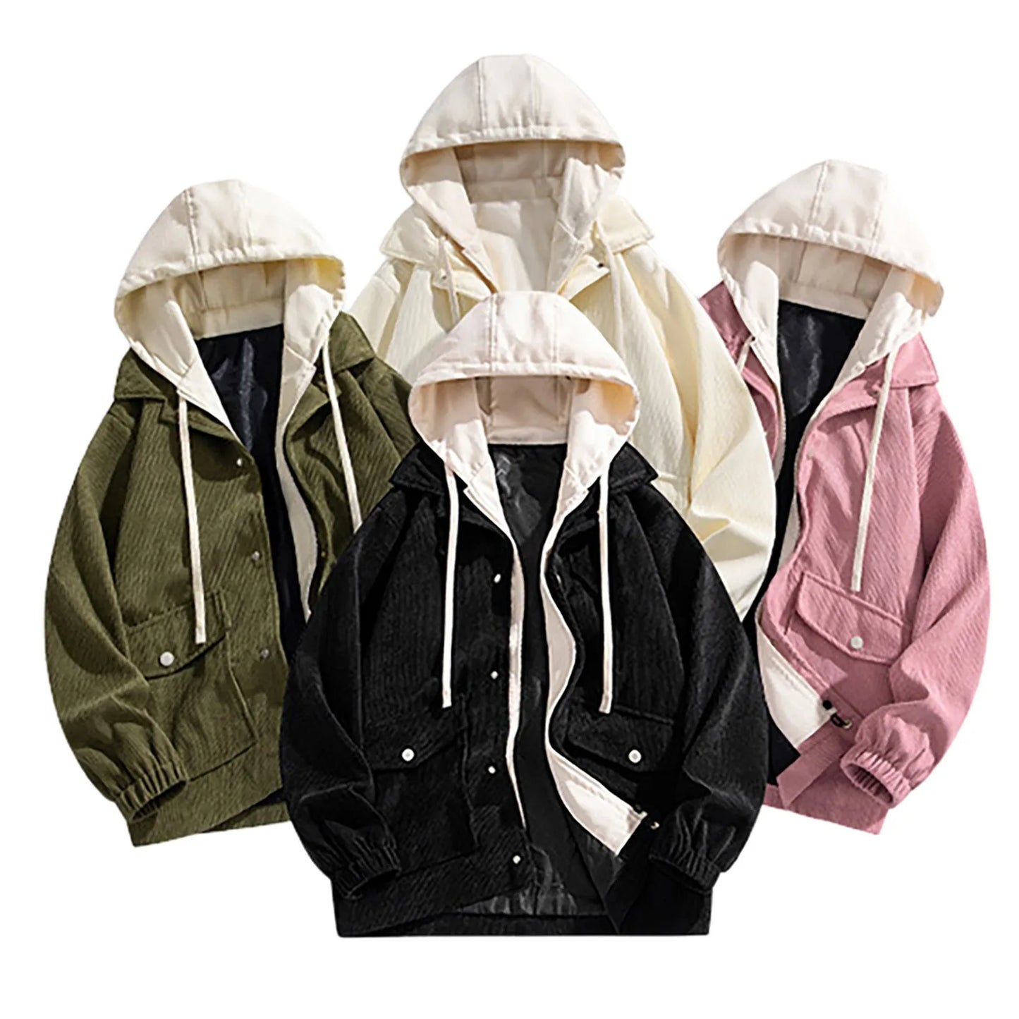 2023 New Fashion Hooded Sweatshirt for Men Loose Stitching Single Breasted Hoodies with Pocket Boy Baseball Cardigan Jacket