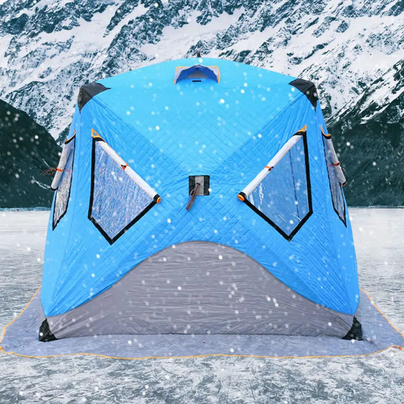 YOUSKY High Insulated Winter Outdoor Carp Cube Big Portable Sauna Tents Warm Large Ice Fishing Tent Dome