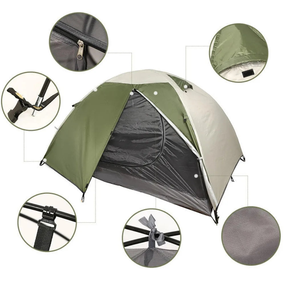 Tents Outdoor Camping Waterproof Glamping New Design 2 Person Tent Nature Hike Tent Camp Family Picnic Backpacking Mobile